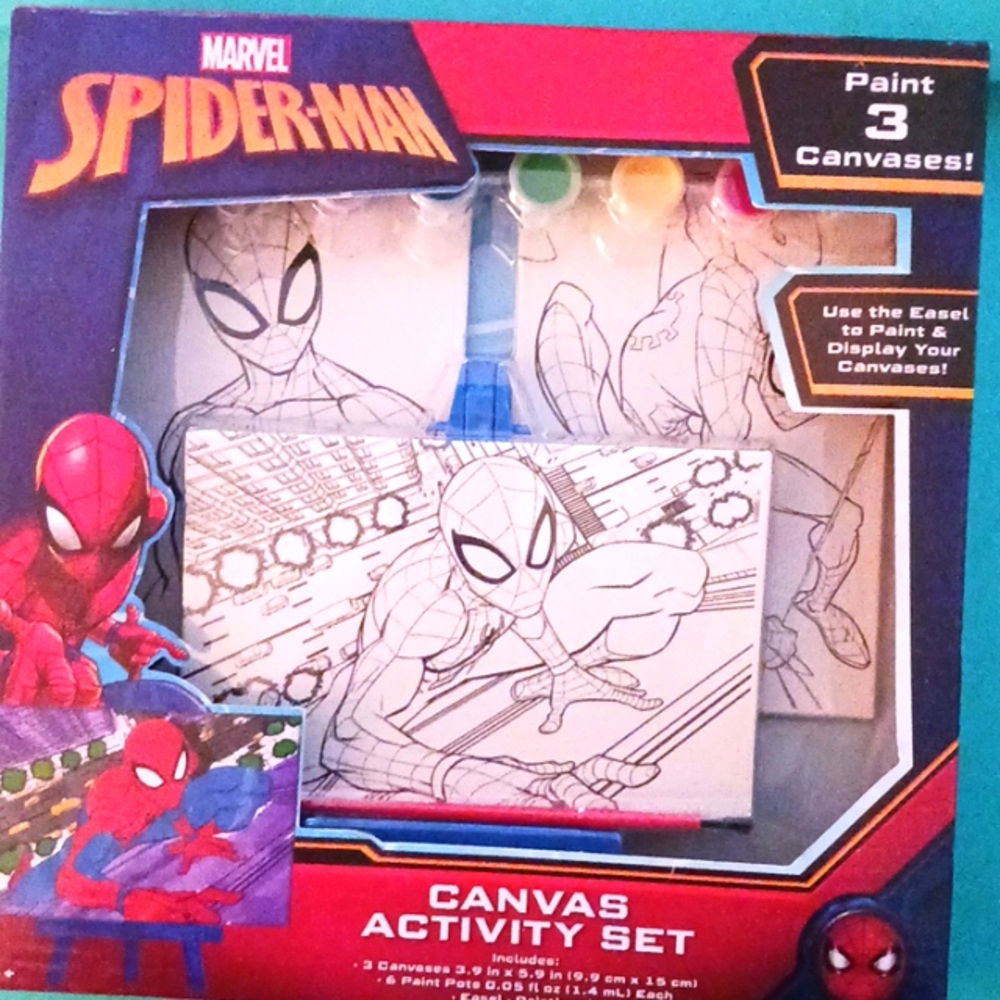 Spider-Man canvas activity set